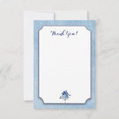 Vielen Dank Viktorianisch Birdhouse Songbirds Dankeskarte (Rückseite)