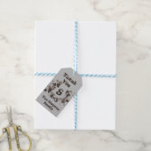 Vielen Dank Vinage Traube Etching Monogram Geschenkanhänger (Mit Garn)