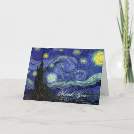 Vielen Dank. Vincent van Gogh, Starry Night Dankeskarte