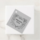 Vielen Dank Vintag Schild Schwarz Graue Wertschätz Geschenkanhänger (Beispiel)