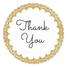 Vielen Dank Vintage, individuell anpassbare Gold F