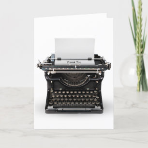 Vielen Dank, Vintager Schriftsteller Dankeskarte