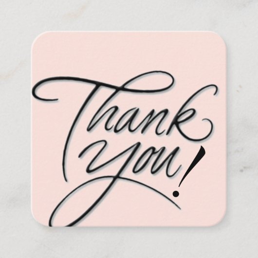 Vielen Dank, Visitenkarte (Vorderseite)