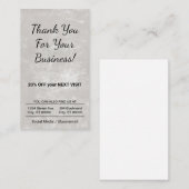 Vielen Dank Visitenkarte (Vorne/Hinten)