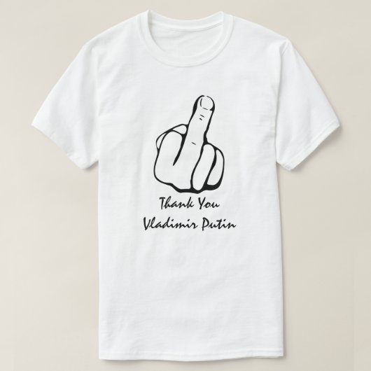 Vielen Dank Vladimir Wladimirowitsch Putin T-Shirt (Design vorne)