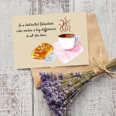 Vielen Dank, Volunteer Kaffee mit Almond Croissant Dankeskarte