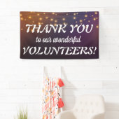 Vielen Dank Volunteers festliche Lichter Banner (Insitu)