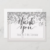 Vielen Dank vom alten Herrn und Frau. Postkarte (Vorne/Hinten)