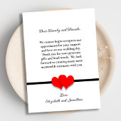 Vielen Dank vom Ende unserer Herzen Hochzeit Dankeskarte