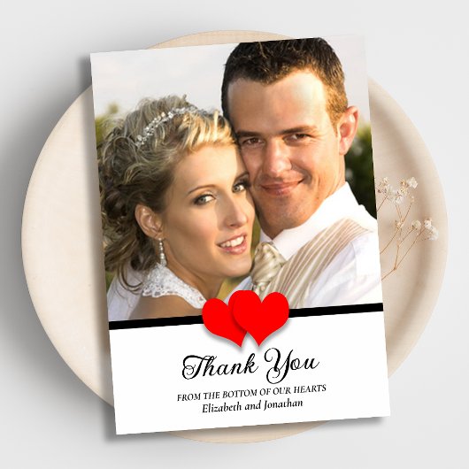 Vielen Dank vom Ende unserer Herzen Hochzeit Dankeskarte