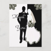Vielen Dank von Bride and Groom Cards Postkarte (Vorderseite)