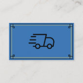 Vielen Dank von Delivery Driver Business Card Visitenkarte (Rückseite)