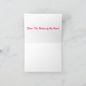 Vielen Dank von ganzem Herzen Dankeskarte (Innenseite)