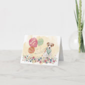 Vielen Dank von Ihnen und Jack Russell Terrier Bal Dankeskarte (Vorderseite)