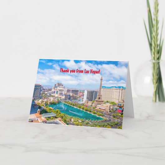 Vielen Dank von Las Vegas V 3.0 Dankeskarte (Vorderseite)