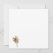 Vielen Dank von unserer intimen Hochzeit Dankeskarte (Rückseite)