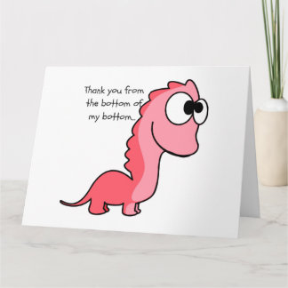 Vielen Dank von unten... Dankeskarte