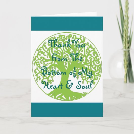Vielen Dank Von unten meine Herz-und Soul-Karte Dankeskarte (Vorderseite)