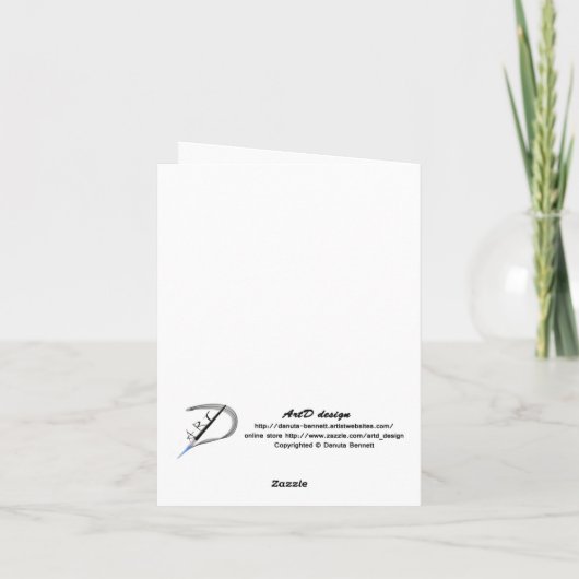 Vielen Dank, Vorlage (Rückseite)