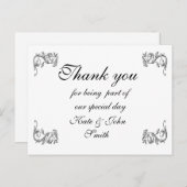 Vielen Dank, Vorlage Postkarte (Vorne/Hinten)