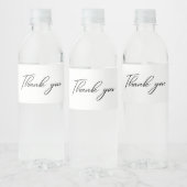 Vielen Dank Wasserflaschenetikett (Flaschen)