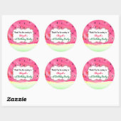 Vielen Dank, Wassermelone Gastgeschenk Aufkleber T (Blatt)