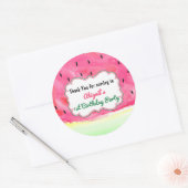 Vielen Dank, Wassermelone Gastgeschenk Aufkleber T (Umschlag)