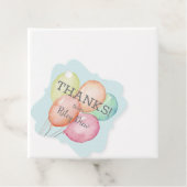 Vielen Dank Watercolor Balloons Blue Geschenkanhänger (Beispiel)