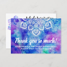 Vielen Dank Watercolor Mandala Metaphysische Karte