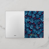 Vielen Dank Watercolor Nachtgarten - Türkis (Äußere Ablage)