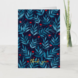 Vielen Dank Watercolor Nachtgarten - Türkis