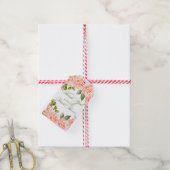 Vielen Dank Watercolor Rose Brautparty Geschenkanhänger (Mit Garn)