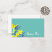 Vielen Dank, Wattle Gelbe Mimosa Blume Art Mitteilungskarte (Vorderseite/Rückseite Beispiel)