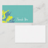 Vielen Dank, Wattle Gelbe Mimosa Blume Art Mitteilungskarte (Vorne/Hinten)