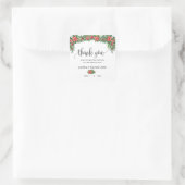 Vielen Dank Weihnachten Hochzeitsfest Brautparty Quadratischer Aufkleber (Tasche)