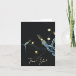 Vielen Dank Weihnachtsbeleuchtung Dankeskarte