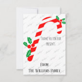 Vielen Dank Weihnachtskarte Custom Personalisiert Dankeskarte (Vorderseite)