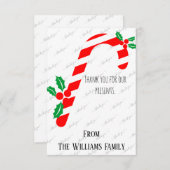 Vielen Dank Weihnachtskarte Custom Personalisiert Dankeskarte (Vorne/Hinten)