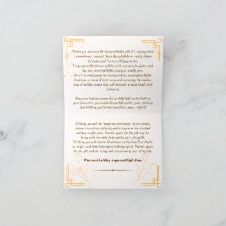 Vielen Dank Weihnachtskarte Dankeskarte