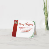 Vielen Dank Weihnachtskarte Dankeskarte (Vorderseite)