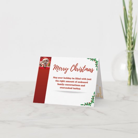 Vielen Dank Weihnachtskarte Dankeskarte (Vorderseite)