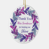 Vielen Dank Weihnachtsmann Lehrer Anerkennung Keramik Ornament (Rechts)