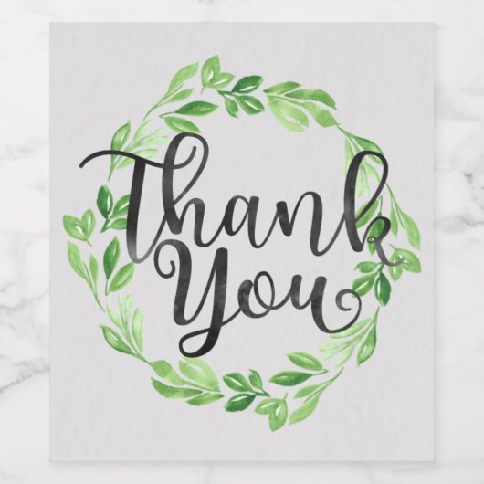 Vielen Dank Weinetikett (Einzelnes Label)