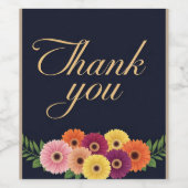 Vielen Dank Weinetikett (Einzelnes Label)