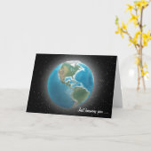 Vielen Dank Welt und Sternen Karte (Gelbe Blume)