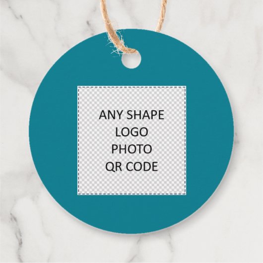 Vielen Dank Wertschätzung Beruflich Aquamarin Geschenkanhänger (Rückseite)