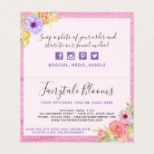 Vielen Dank, Whimsical Floral Rose Rustic Wood Car (Innenseite Aufgefaltet)