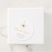 Vielen Dank White Daisy Neutral Baby Dusche Geschenkanhänger (Beispiel)