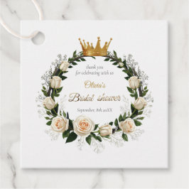 Vielen Dank White Roses & Baby's Atem Geschenkanhänger