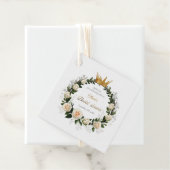 Vielen Dank White Roses & Baby's Atem Geschenkanhänger (Beispiel)